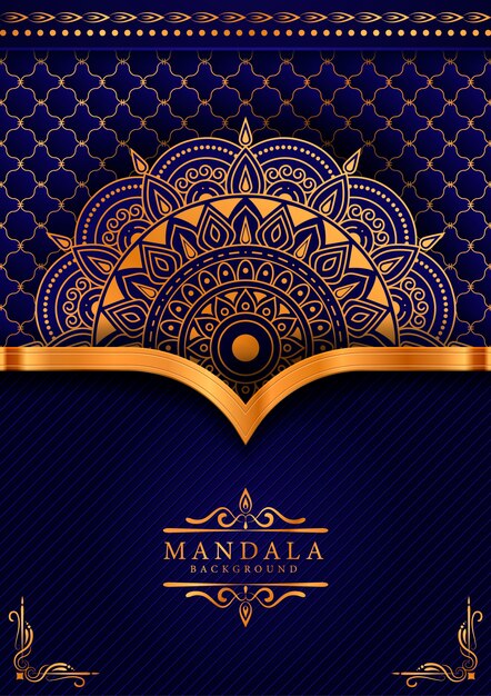 Fundo de mandala de luxo criativo