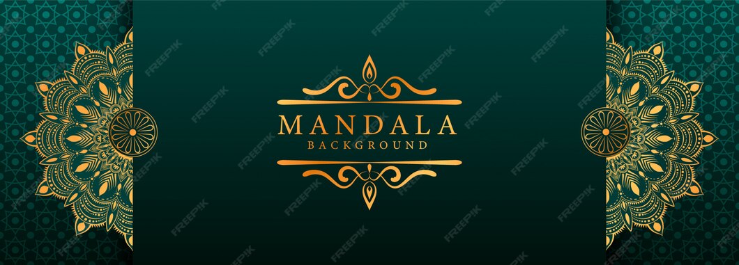 Fundo de mandala de luxo criativo | Vetor Premium