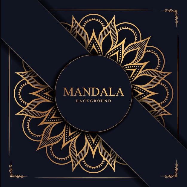 Fundo de mandala de luxo criativo