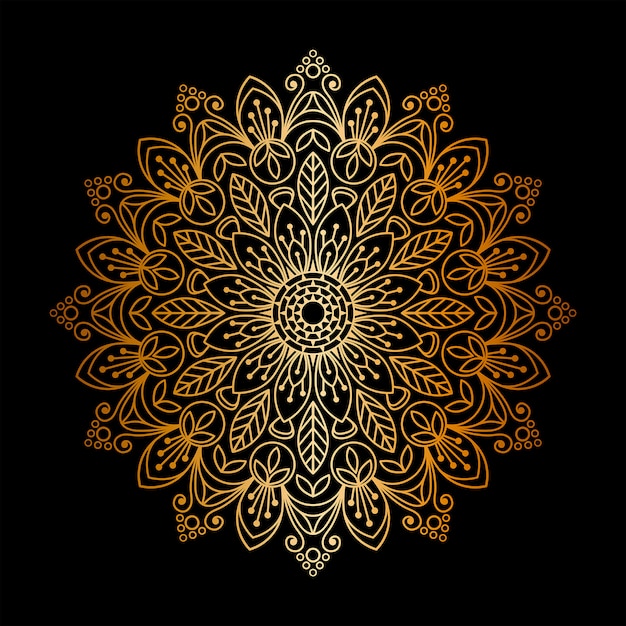 Fundo de mandala de luxo, fundo decorativo com uma mandala elegante.