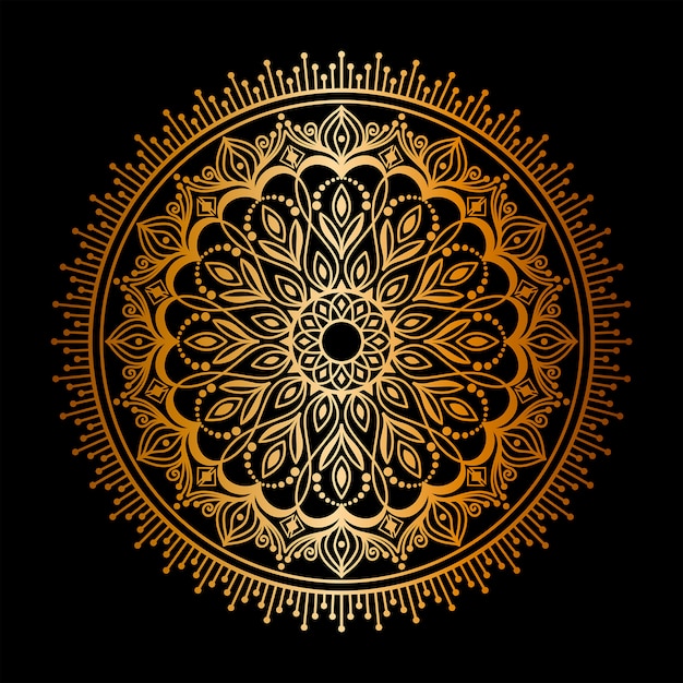 Fundo de mandala de luxo, fundo decorativo com uma mandala elegante.