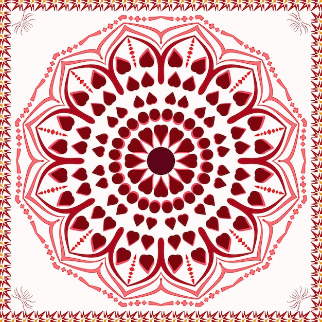 Fundo de mandala de luxo super amor