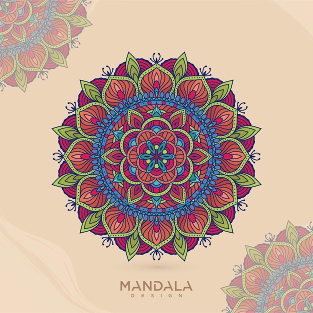 Vetor fundo de mandala de luxo