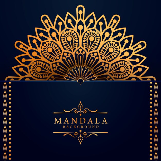 Fundo de mandala de luxo