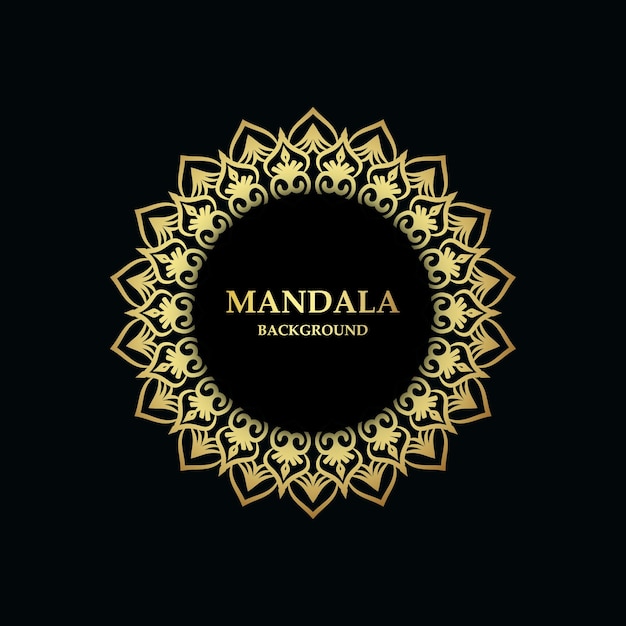 Fundo de mandala de ouro