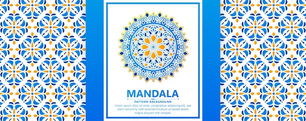 Fundo de mandala decorativa colorida