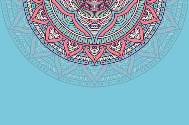 Fundo de mandala desenhado à mão