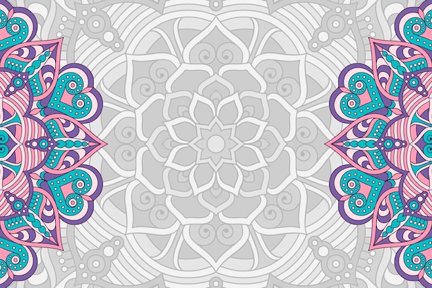 Fundo de mandala desenhado à mão