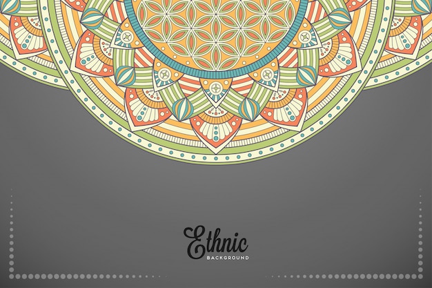 Fundo de mandala ornamental de luxo em vetor de cor ouro