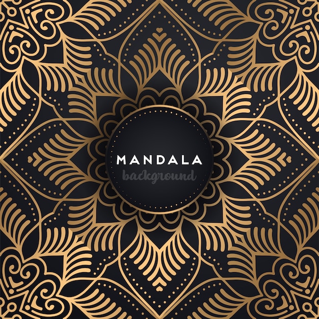 Fundo de mandala ornamental de luxo