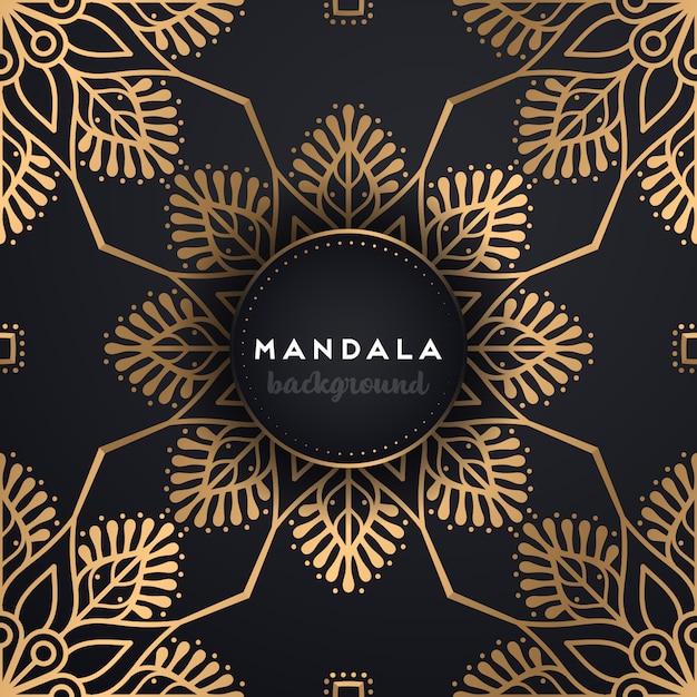 Fundo de mandala ornamental de luxo