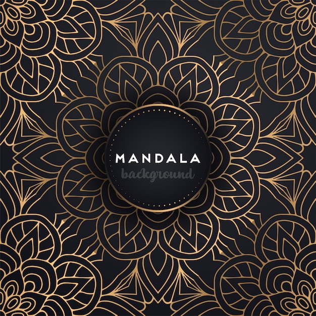 Fundo de mandala ornamental de luxo