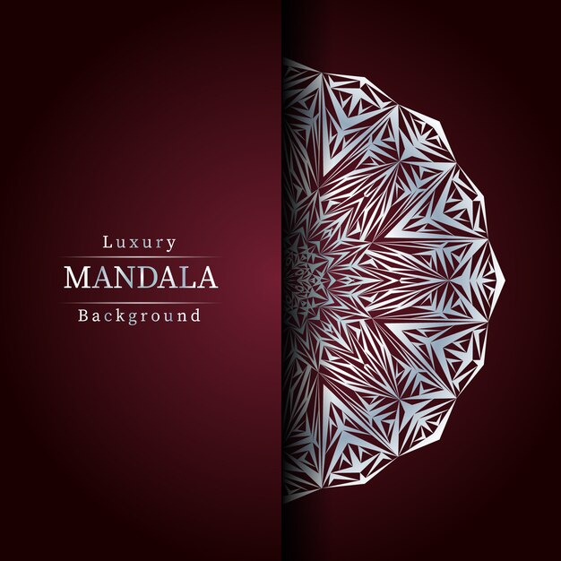 Fundo de mandala ornamental de luxo