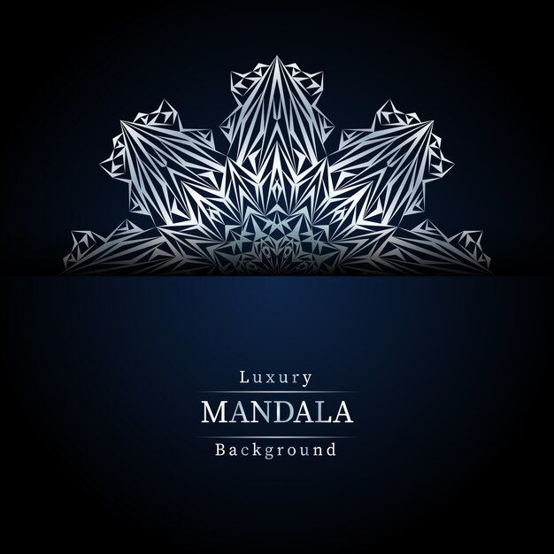 Fundo de mandala ornamental de luxo