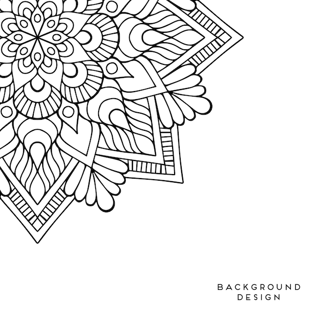 Fundo de mandala ornamental de luxo