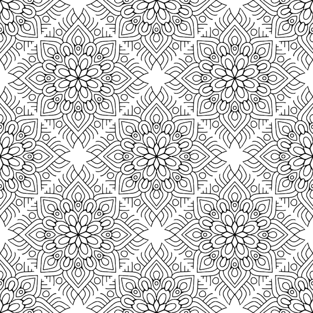 Fundo de mandala ornamental de luxo