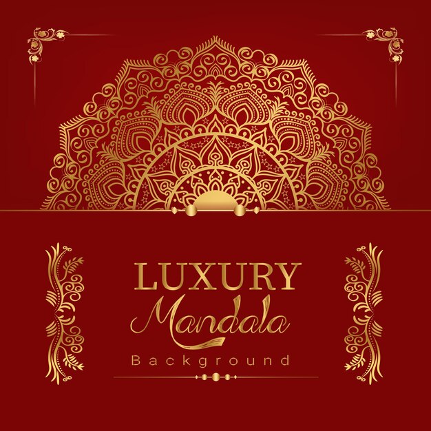 Fundo de mandala ornamental de luxo