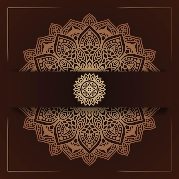 Fundo de mandala ornamental de luxo