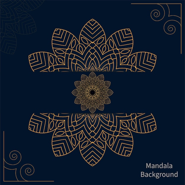 Fundo de mandala para colorir facilmente editável e redimensionável