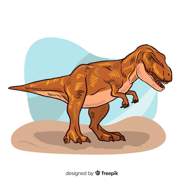 Tiranossauro rex desenho realista