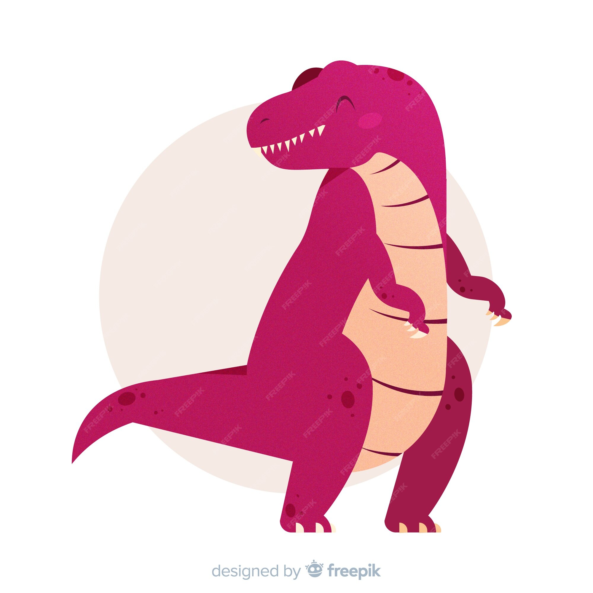 Fundo de mão desenhada t-rex, Vetor Premium