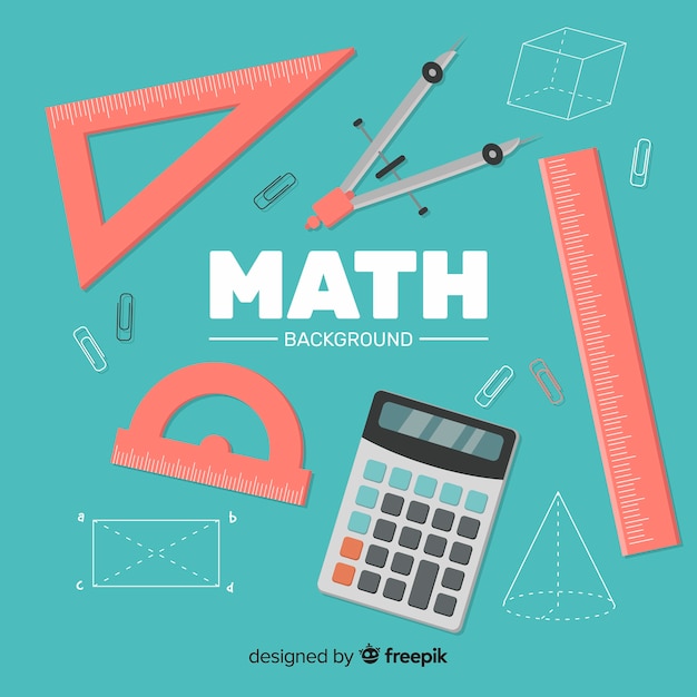 Fundo de matemática dos desenhos animados