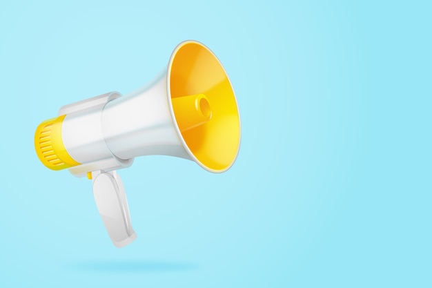 Fundo de megafone realista