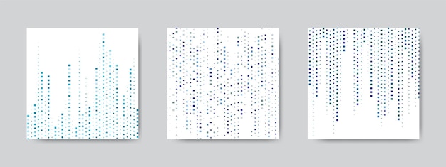 Fundo de meio-tom geométrico quadrado colorido abstrato para coleção de modelo de postagem de mídia social