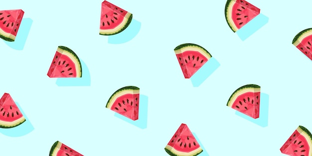 Fundo de melancia padrão de frutas abstratas fundo de frutas de verão ilustração vetorial