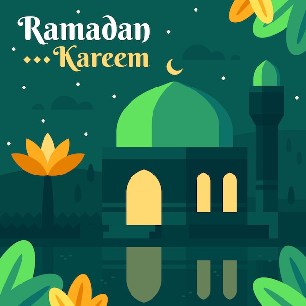 Fundo de modelo de ramadan kareem