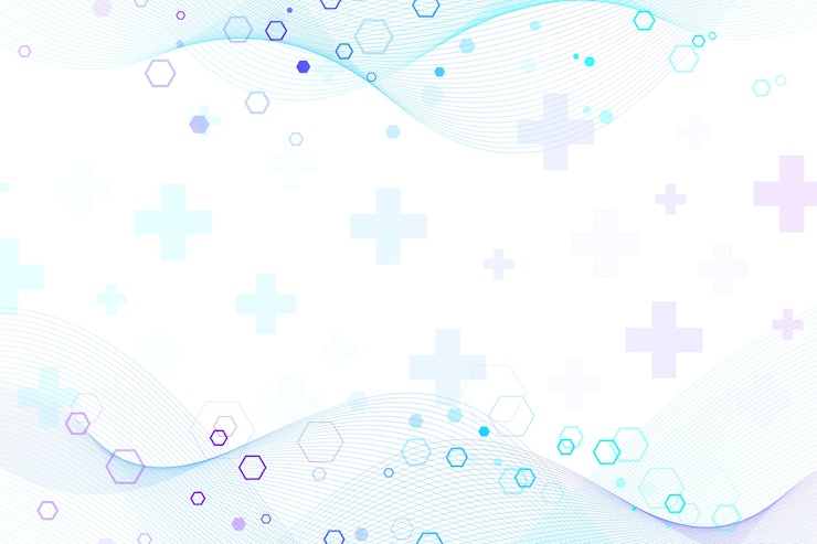 Vetor fundo de molécula científica para medicina, ciência, tecnologia, química. fluxo de ondas.