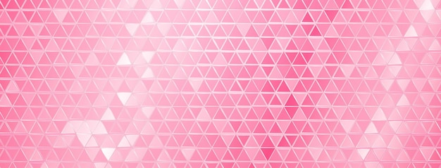 Fundo de mosaico abstrato de telhas triangulares espelhadas brilhantes em cores rosa