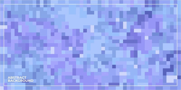 Fundo de mosaico de azulejos quadrados de pixel geométrico abstrato azul