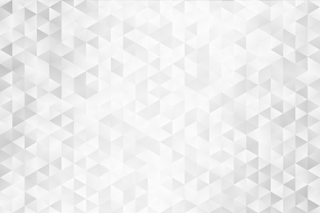 Fundo de mosaico poligonal abstrato Grade geométrica de padrão de triângulos em tons de cinza