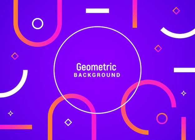 Fundo de movimento geométrico mínimo vetorial Design de layout digital gradiente