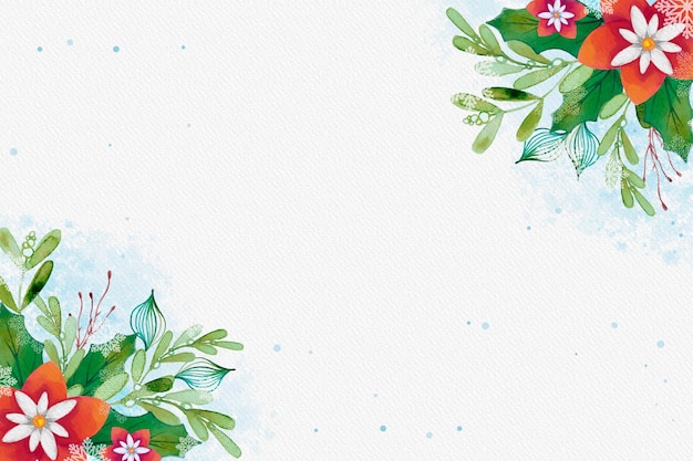 Vetor fundo de natal aquarela