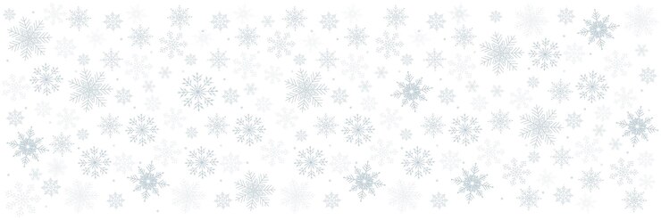 Vetor fundo de natal flocos de neve enfeite de inverno cartão de natal com vetor de flocos de neve brancos
