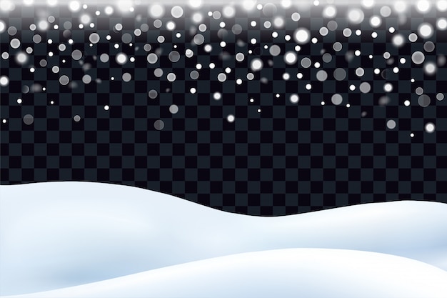 Vetor fundo de natal nevado