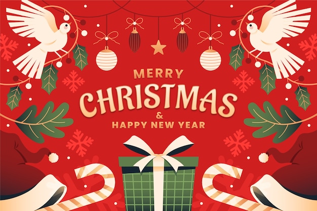 Fundo de Natal plano
