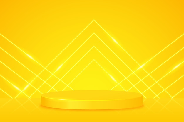 Fundo de neon amarelo gradiente