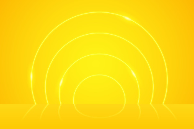 Fundo de neon amarelo gradiente