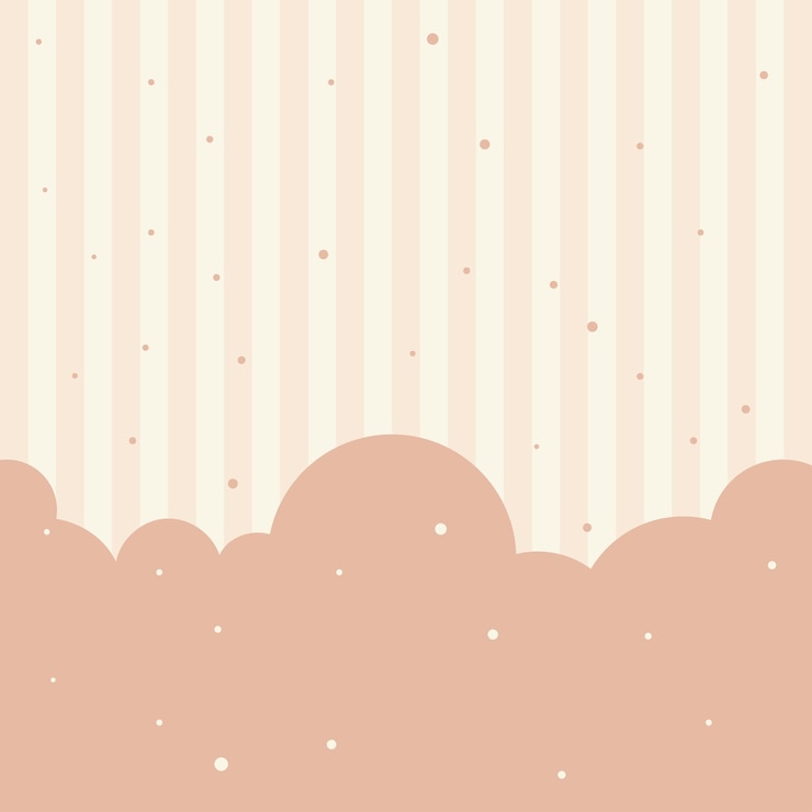 Vetor fundo de nuvem de cor pastel kawaii para mídias sociais e bloco de notas