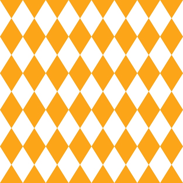 Fundo de oktoberfest com losangos laranja e brancos textura de diamante da baviera padrão sem emenda de octoberfest