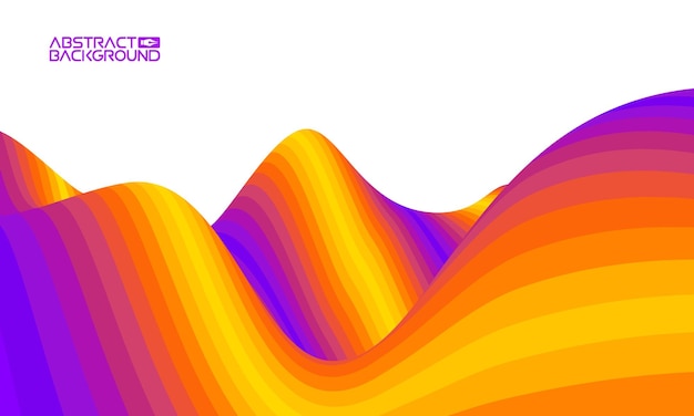 Fundo de onda colorida gráficos de textura de arte de cor digital abstrato colorido abstrato de ondas de arco-íris