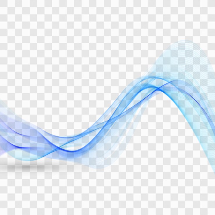Vetor fundo de onda elegante azul business moderno