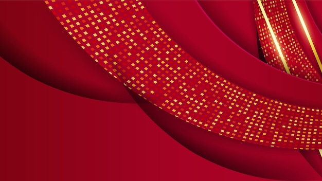 Fundo de ouro vermelho de luxo Banner de apresentação de negócios elegante ilustração vetorial