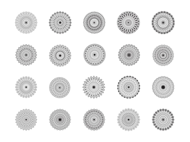 Fundo de pacote de design de mandala ornamental de luxo