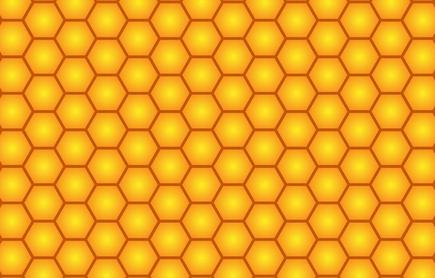 Fundo de padrão de favo de mel hexagonal geométrico