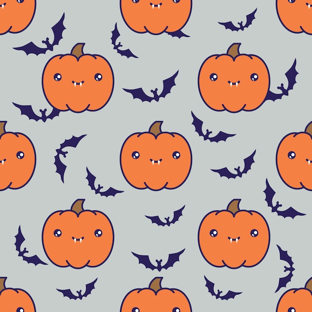 Fundo de padrão de halloween sem emenda