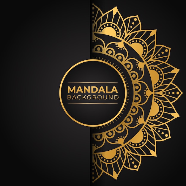 Fundo de padrão de mandala de estilo luxuoso